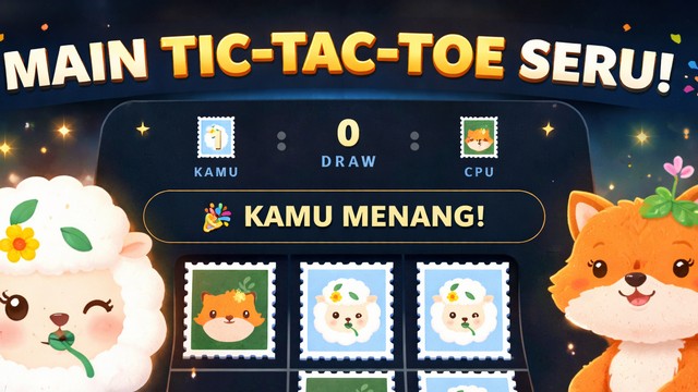 Bible Tic Tac Toe game screenshot with animal symbols